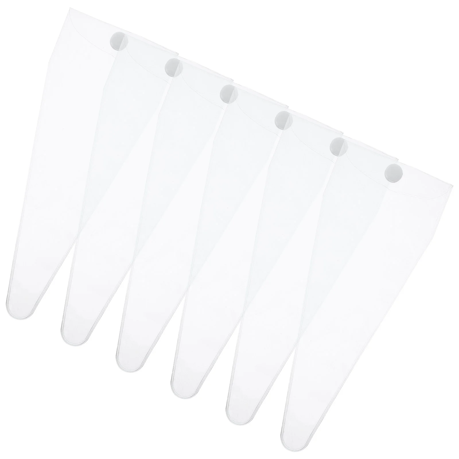 

6pcss Clear Storage Bag for Pet Grooming Trimmer Pet Dog Hair Scissor Bags Portable PVC Bags