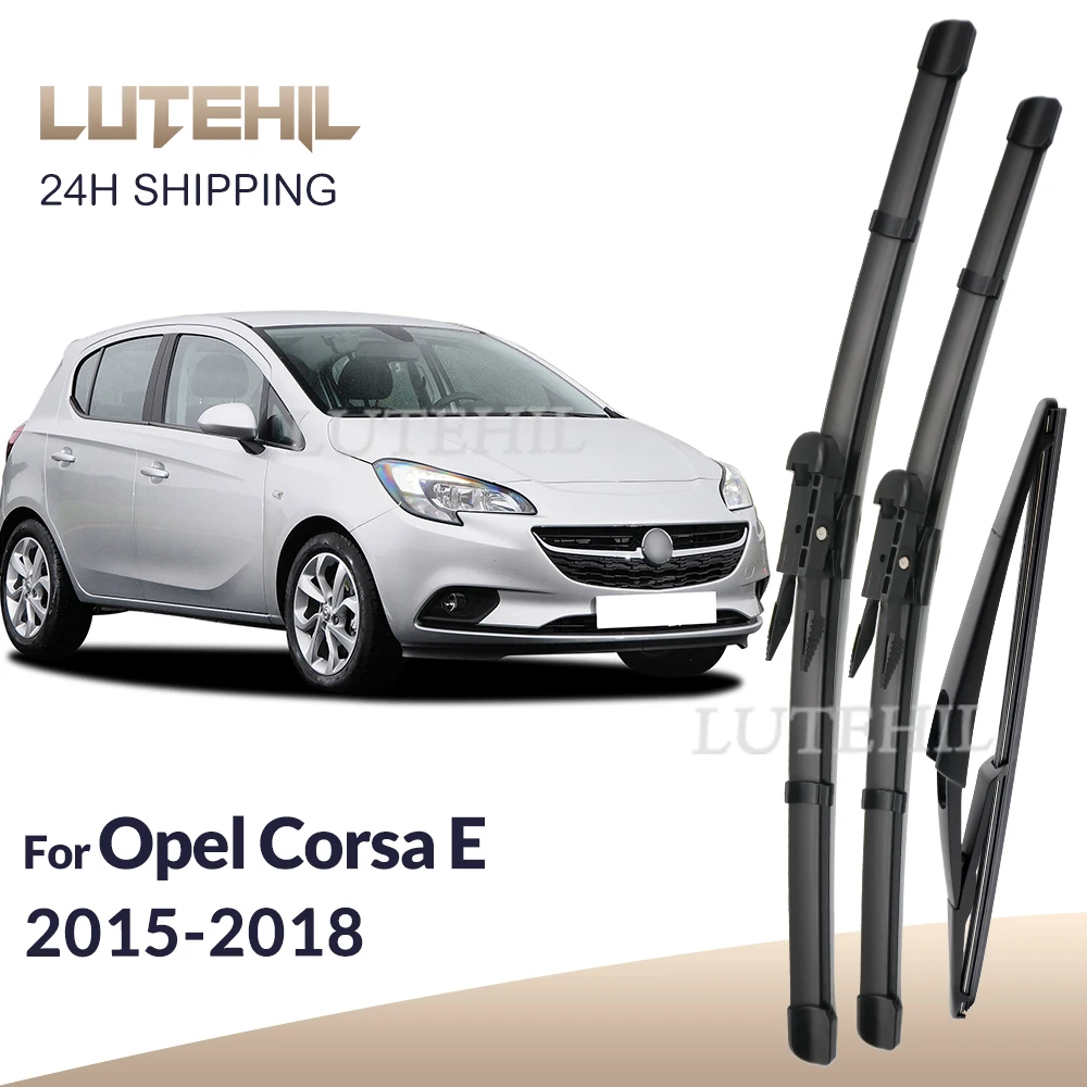 Für Opel Corsa E 2015-2018 2016 2017 Scheibenwischer vorne hinten Scheibenwischerbürsten 26"+15"+12"