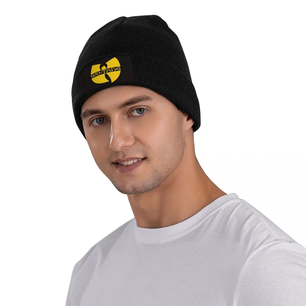 Żółte Shaolin Wu Clan Tangs męskie i damskie czapki z dzianiny Outdoor Sports dla dorosłych prezent na walentynki