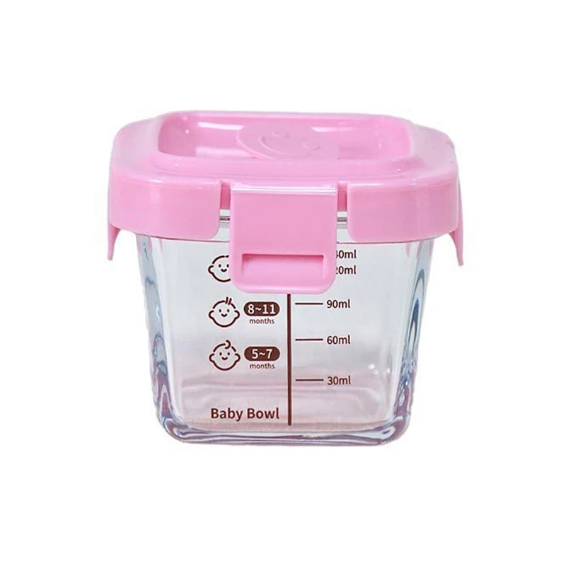 Baby Glass Cooked Baby Food Bowl Steamed Egg Bowl Glass Food.Box Sealed Can baby food bowl
