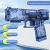 Portable Water Gun Children Manual Ice Burst Automatic Reloading Waterguns Summer Outdoor Pool Garden Fight Games Toys for Kids 6
