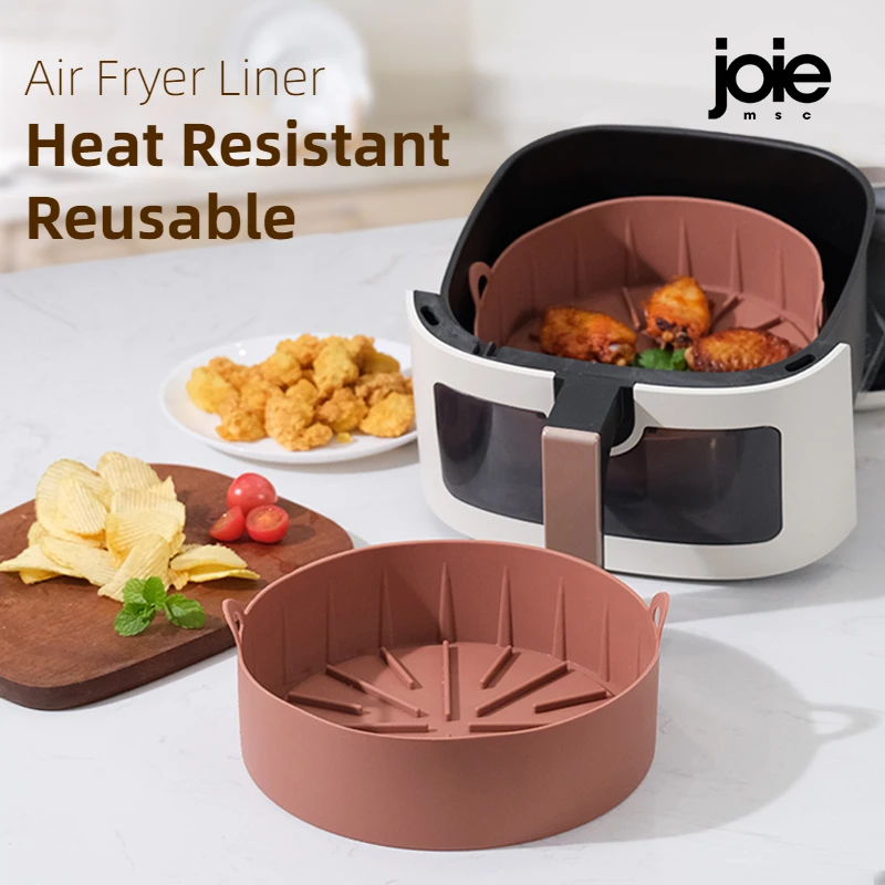 Friggrice ad aria Vassoio in silicone Rettangolo Forno Teglia da forno Cestino Fodera riutilizzabile Inserto Piatto per Ninja Foodi Friggrice Pan Accessori  15