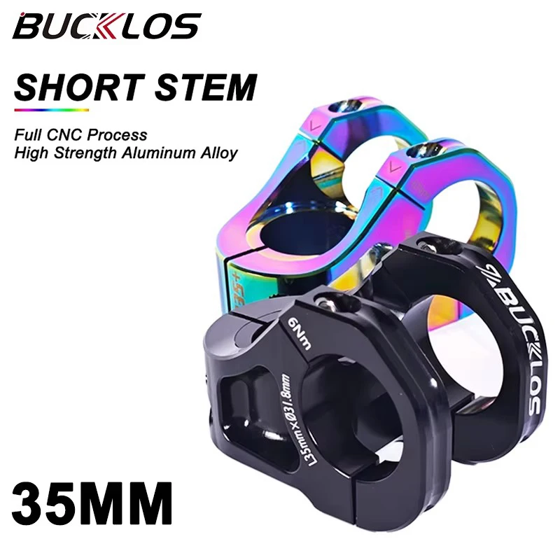 BUCKLOS 35mm Bike Stems CNC Short Table High Strength Aluminum Alloy ...