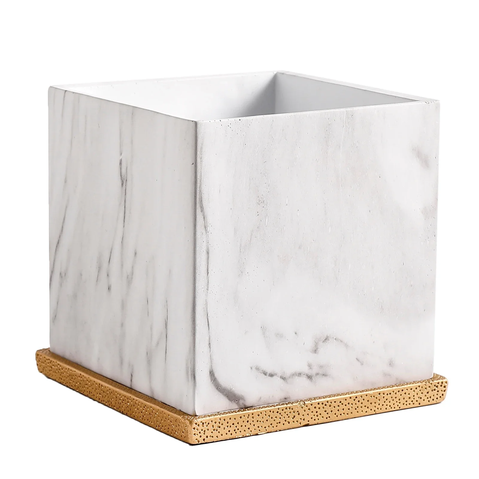 

Square Plant Pot Dish Ceremic White Minimalist Small Nordic Style Flowerpot Succulents Garden Macetero Desk Decoration