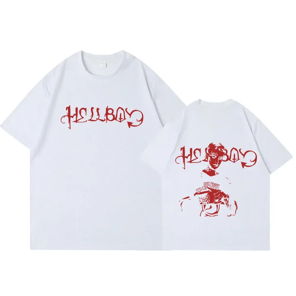 Rapper Lil Peep Crybaby Hellboy T-shirt Vintage Hip Hop T Shirt Women Clothing Fashion Short Sleeve T-Shirts Tops 3
