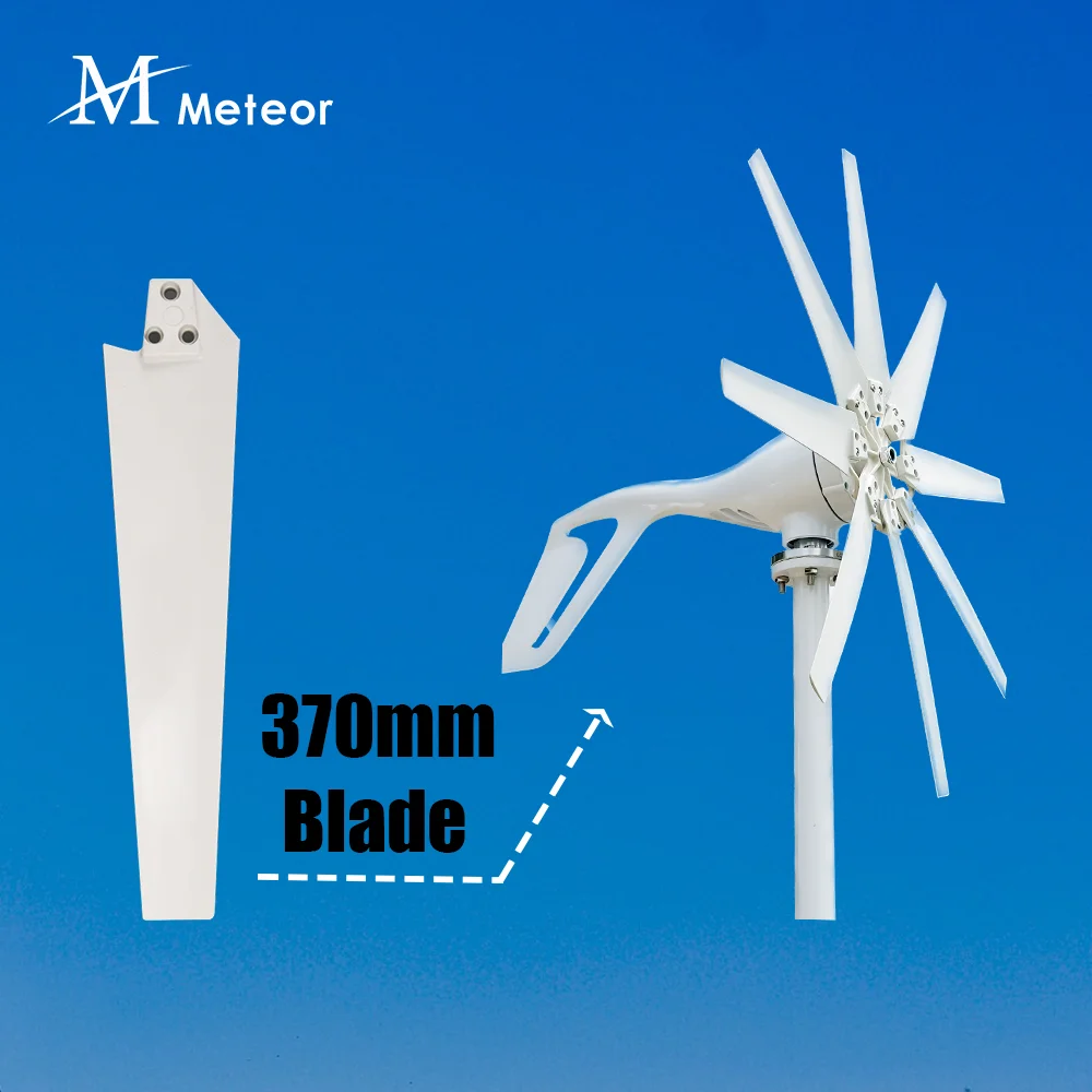 Nylon Blade 370mm 400mm Horizontal Wind Turbine Accessories Generator DIY Blades Windmill Home Appliance Camping