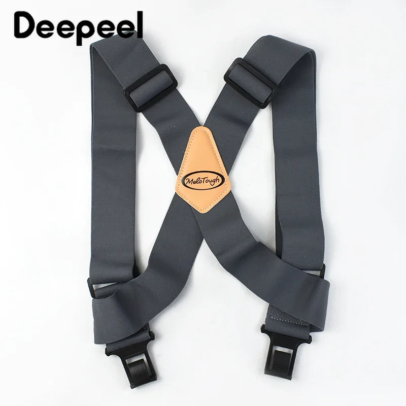 Deepeel 5*120cm Adult Mens Suspenders Elastic Widen Men's Braces
