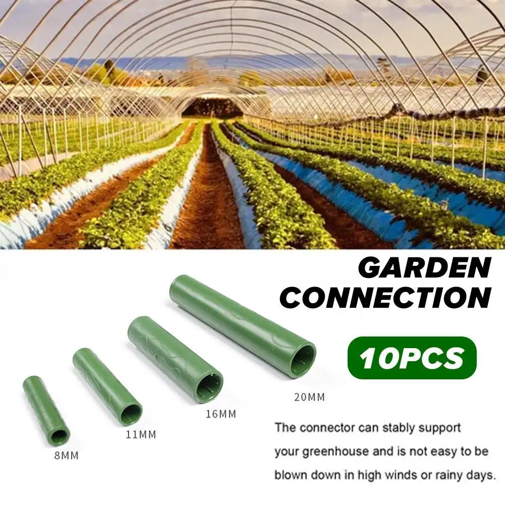 

8/11/16/20mm 10pcs Gardening Plant Support Connecting Pipe Vines Climbing Plant Support Stakes Joint Connector Grafting Stick