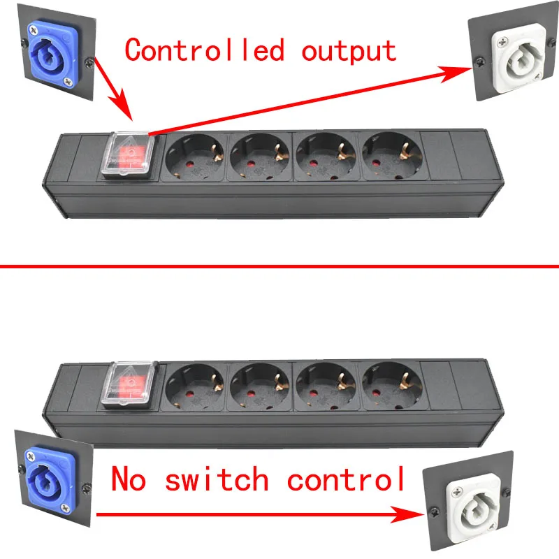Фото Умный удлинитель для электросети Schuko Powerlink box audio 3P, авиация 2-10, стандарт ЕС №2