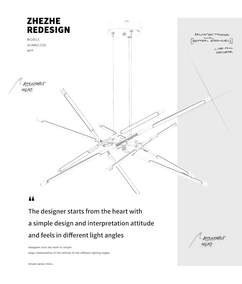 Nordic Geometry Pendant Light
