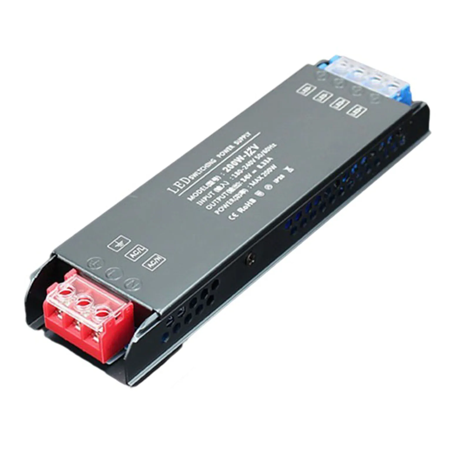 

Switching Power Supply Transformer 178*50*22mm 200W AC180-240V Accessories Controller Electric Lamp With Linear