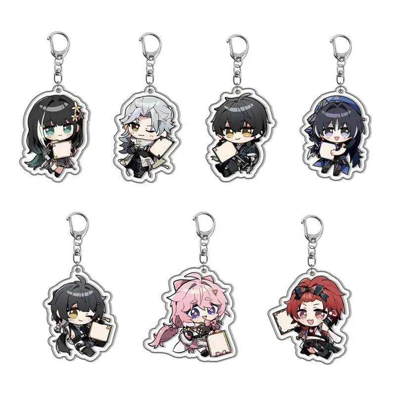 남녀공용 물결 키체인, 양양 아크릴 키링, 앙코르 펜던트, 파티 참, 친구 선물, 코스프레, 알토 선물 