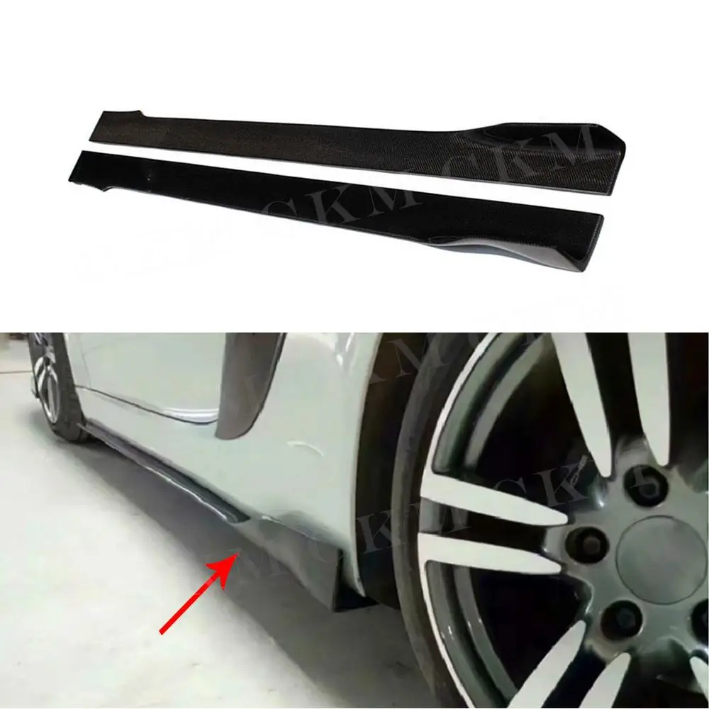 Carbon Fiber Side Skirts for Porsche 981 Boxster Cayman 20132015 Side