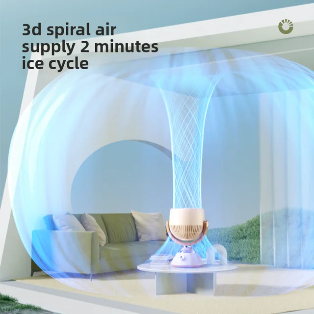 Compact Standing Three-Speed High-Wind Multi-Functional Air Circulation Fans Low Noise High-Speed Motor Deak Fan Portable 2