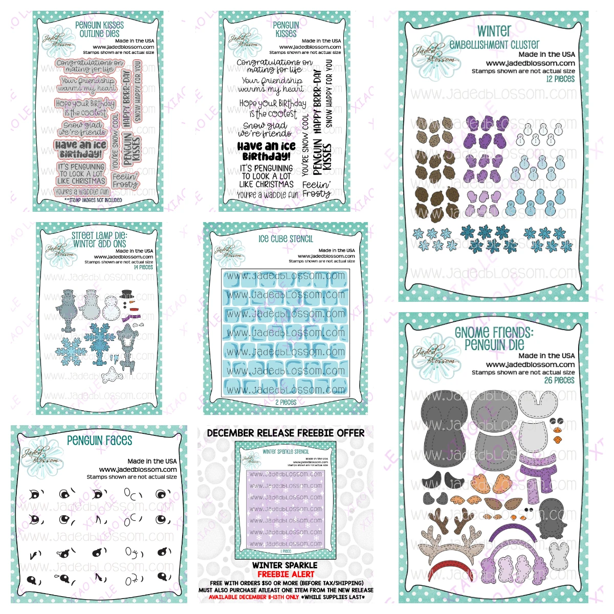 Gnome Friends Gingerbread Holiday Metal Cutting Dies for Crafts and Scrapbooking