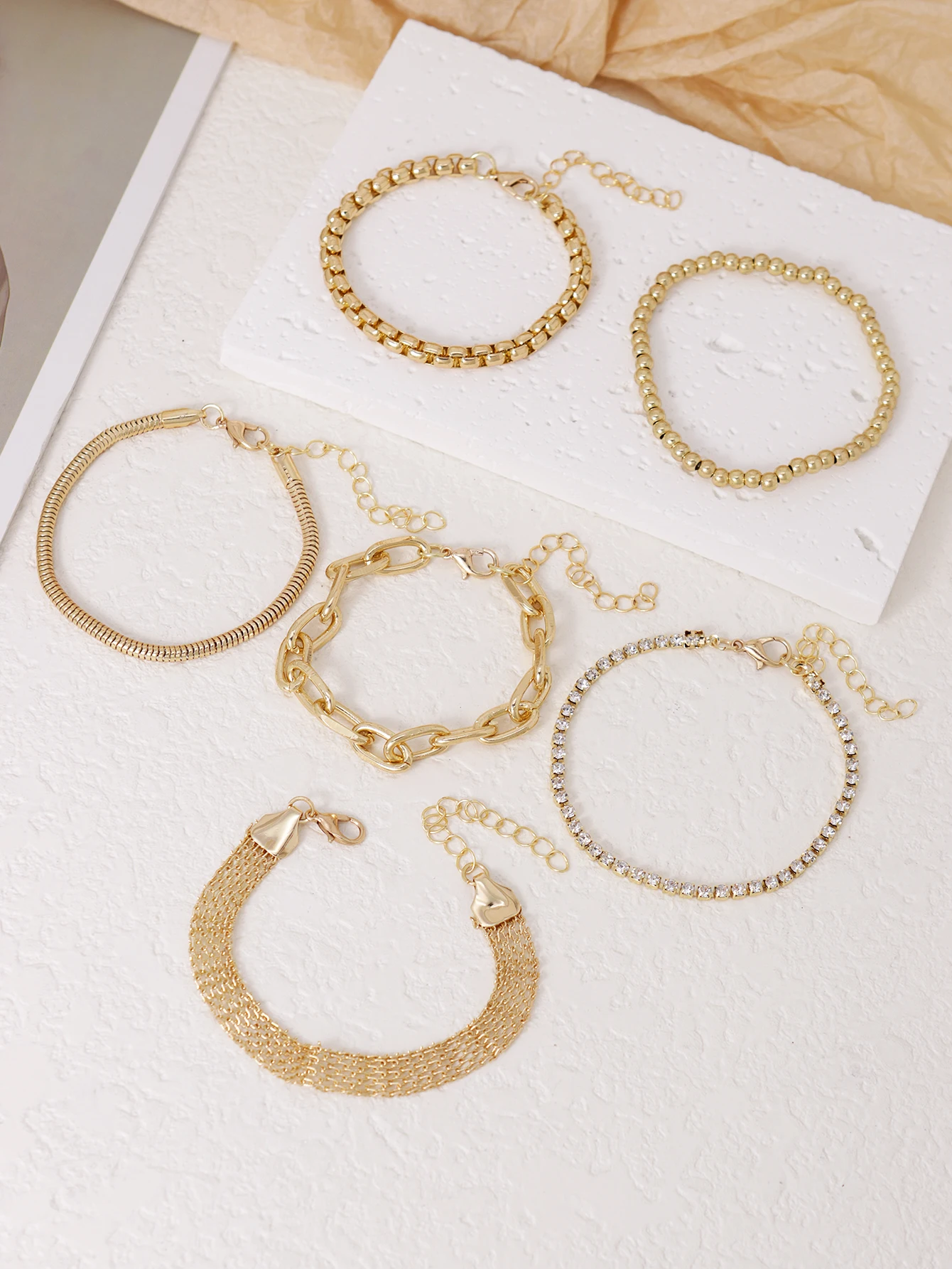 Steampunk Style Six Chain Bracelets for Women