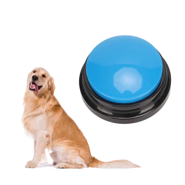 Boîte de son enregistrable pour animaux de compagnie, bouton King,  enregistreur vocal, jouet pour chat, outil d'entraînement à la  communication, boîte à presser, jouets pour chiens - AliExpress