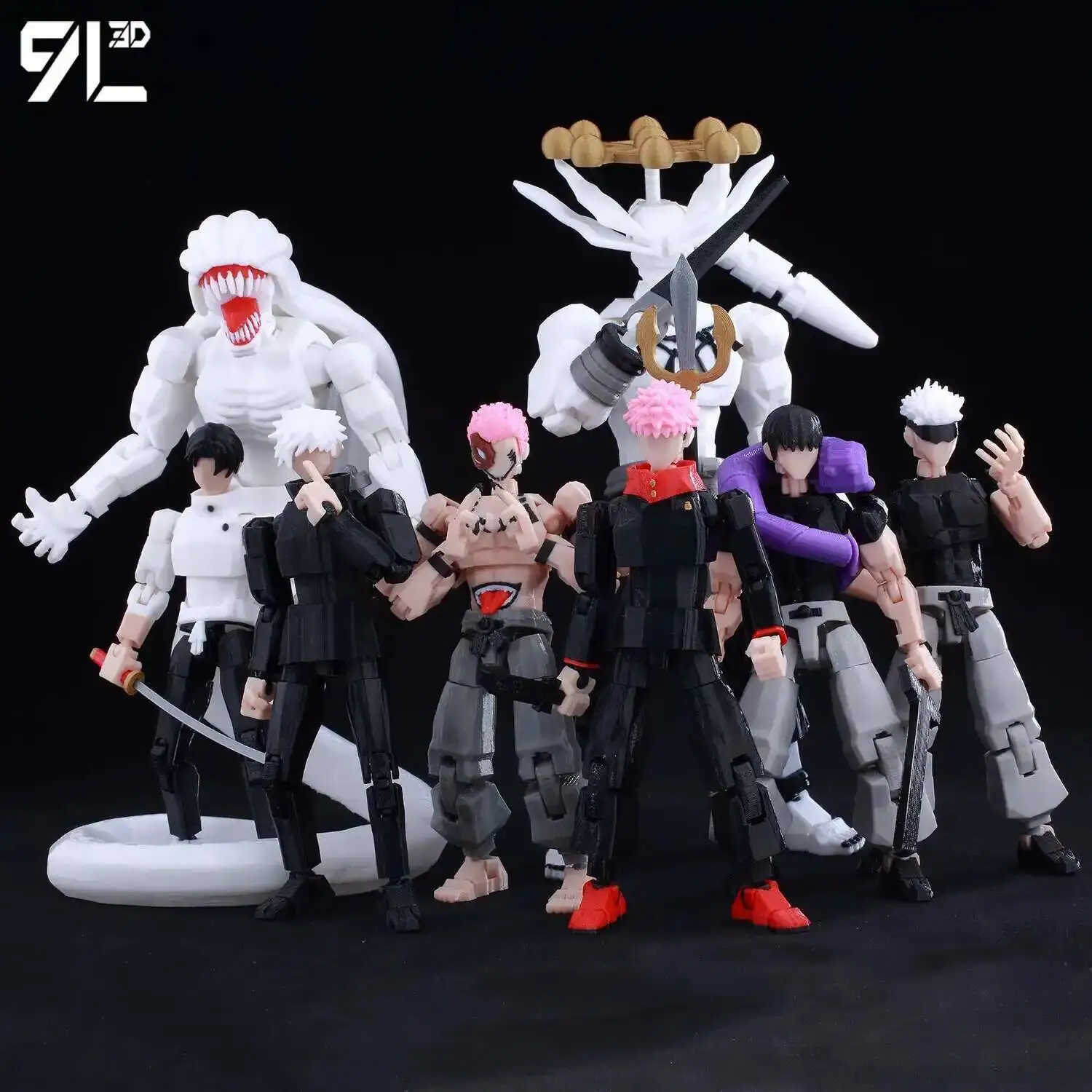 9L3D Printed Anime Jujutsu Kaisen Sukuna Yuji Yuta Satoru Gojo