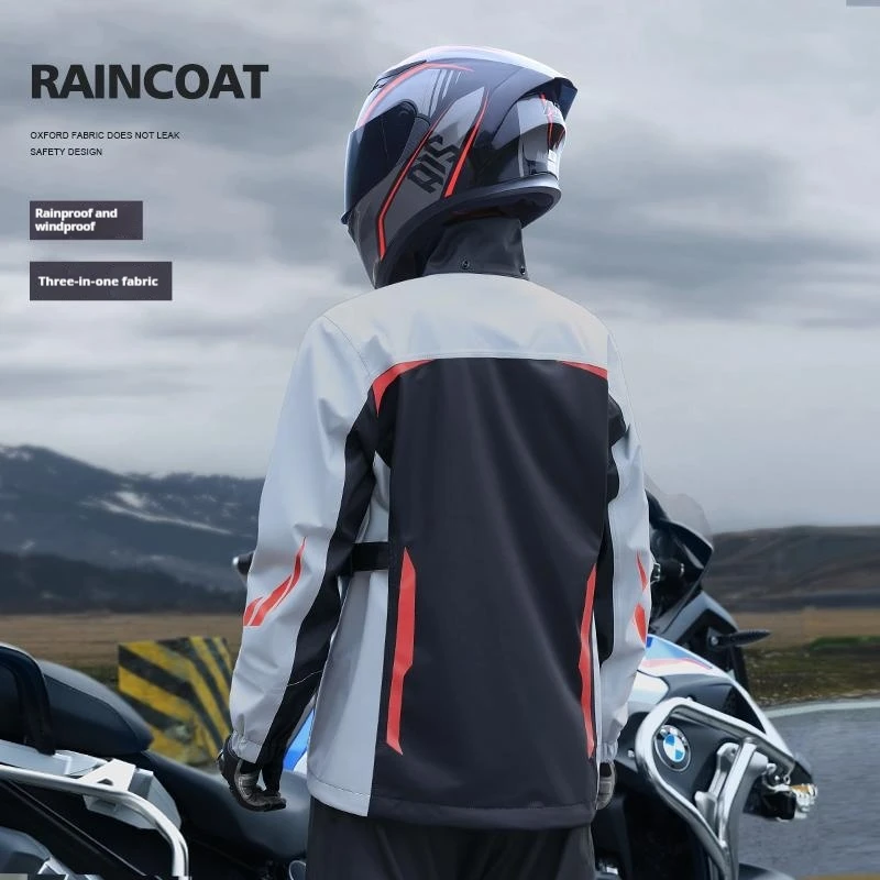 Motorcycle Riding Clothes Split Male Full Body Rainstorm Proof Wind Proof Waterproof Wearresistant Allweather Fearless Rainstorm
