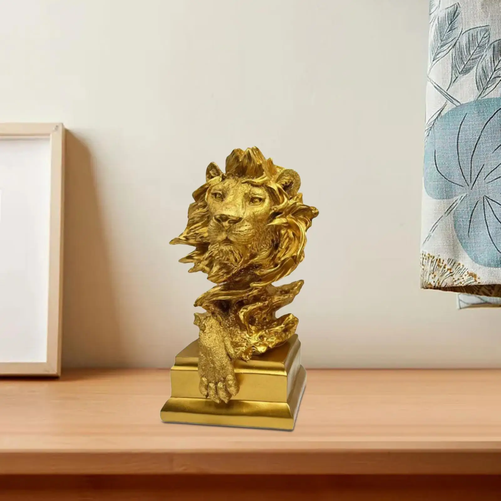 

Статуэтка льва из смолы креативная 3D статуэтка льва для офиса гостиной столешница