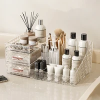 Makeup Organizer [Large Capacity] Cosmetic Organizer with Transparent Drawer - Multi-functional Lipstick & Cosmetic Organizer 2