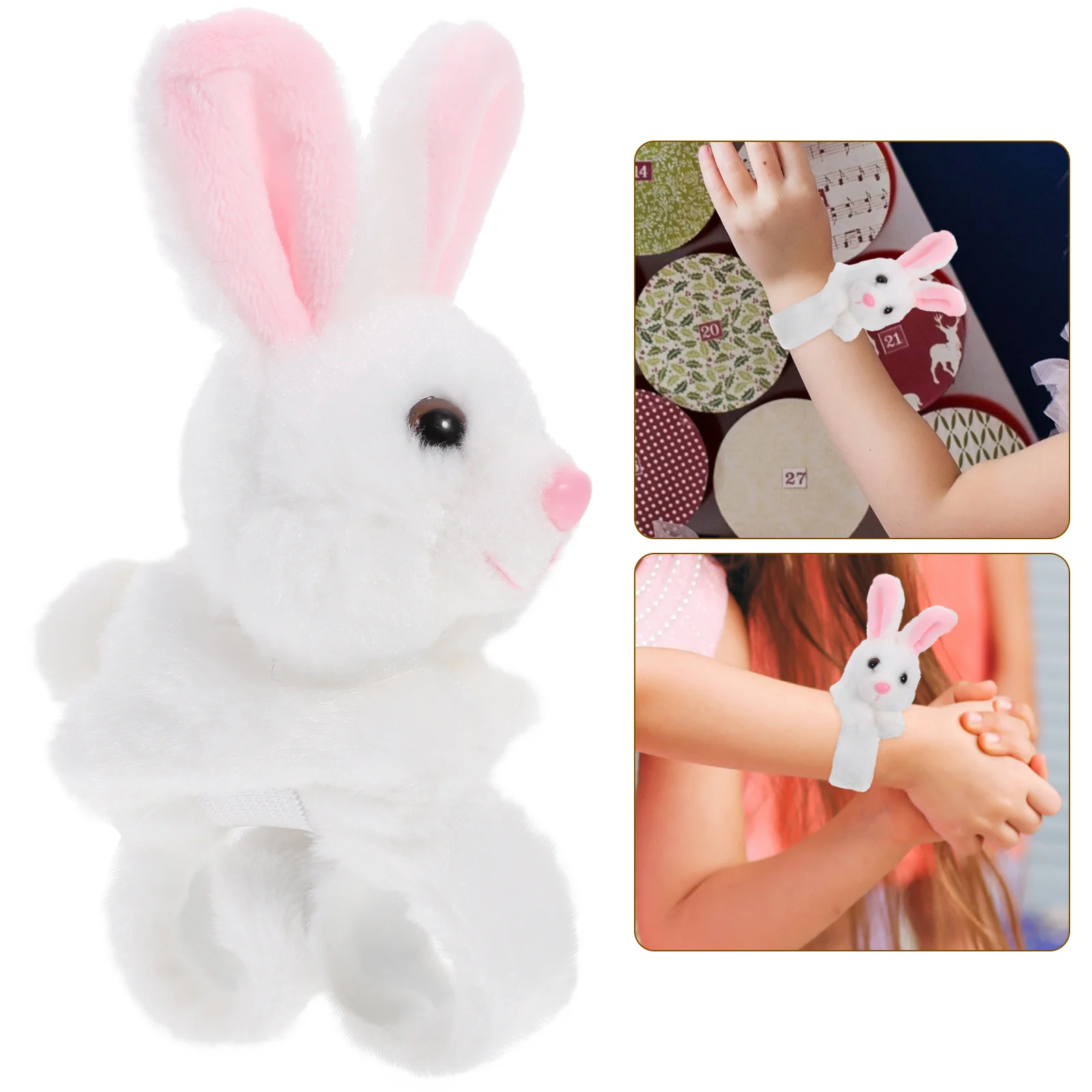 

Cartoon Slap Bracelet Stuffed Animal Wristband Plush Toy Kids Favor Toys Baby Shower Birthday Party Supplies