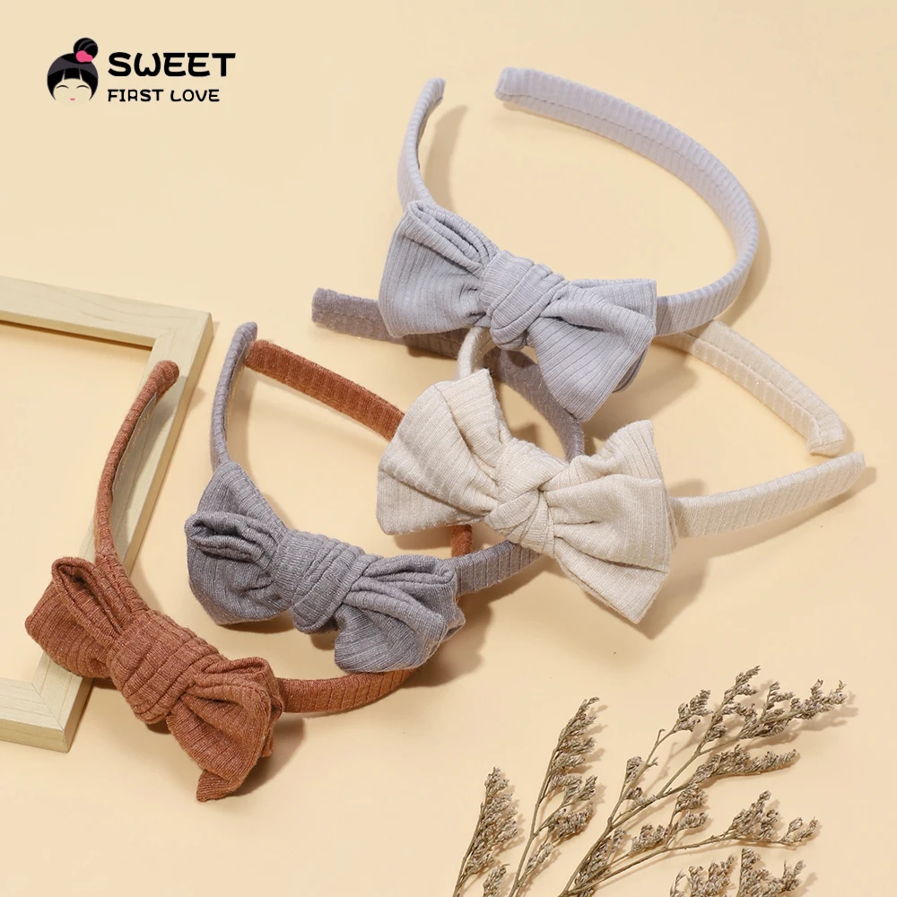 3 Fasce Per Capelli Per Neonati, In Nylon, Per Neonati, Con