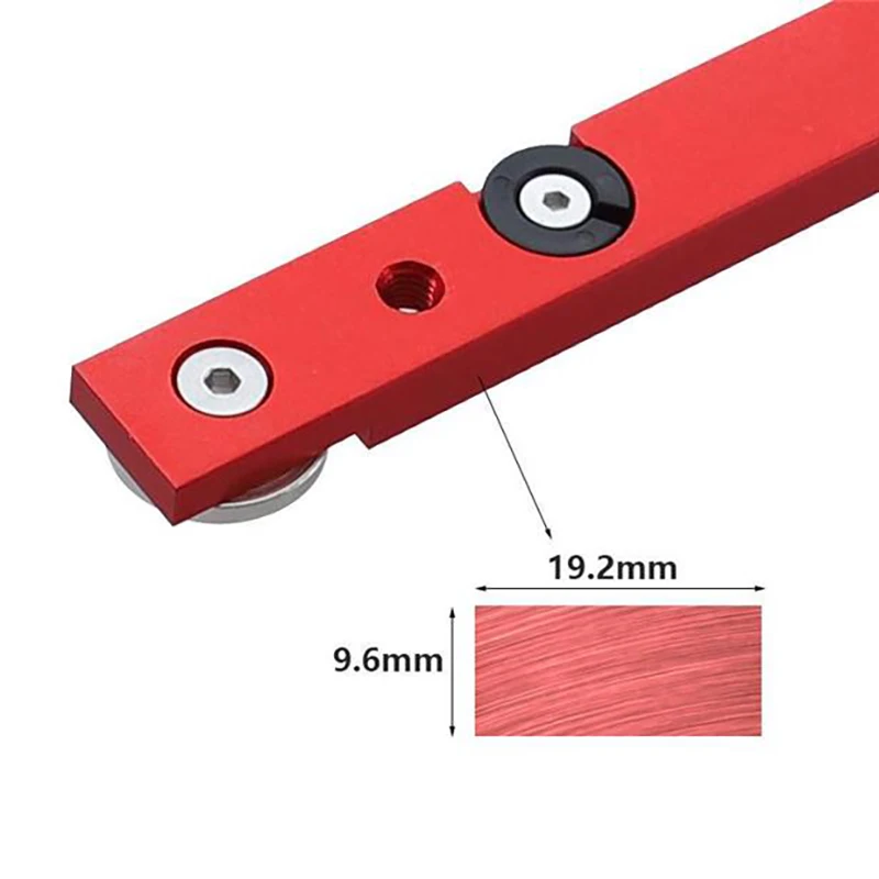 테이블 톱 마이 터 바 슬라이더 게이지로드 T 슬롯 마이 터 트랙 M6/M8T 나사 고정 장치 슬롯 DIY 목공 라우터 용 알루미늄 합금