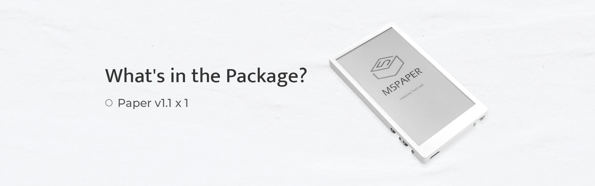Official M5Paper ESP32 Development Kit V1.1 (960X540, 4.7" eInk display, 235 ppi