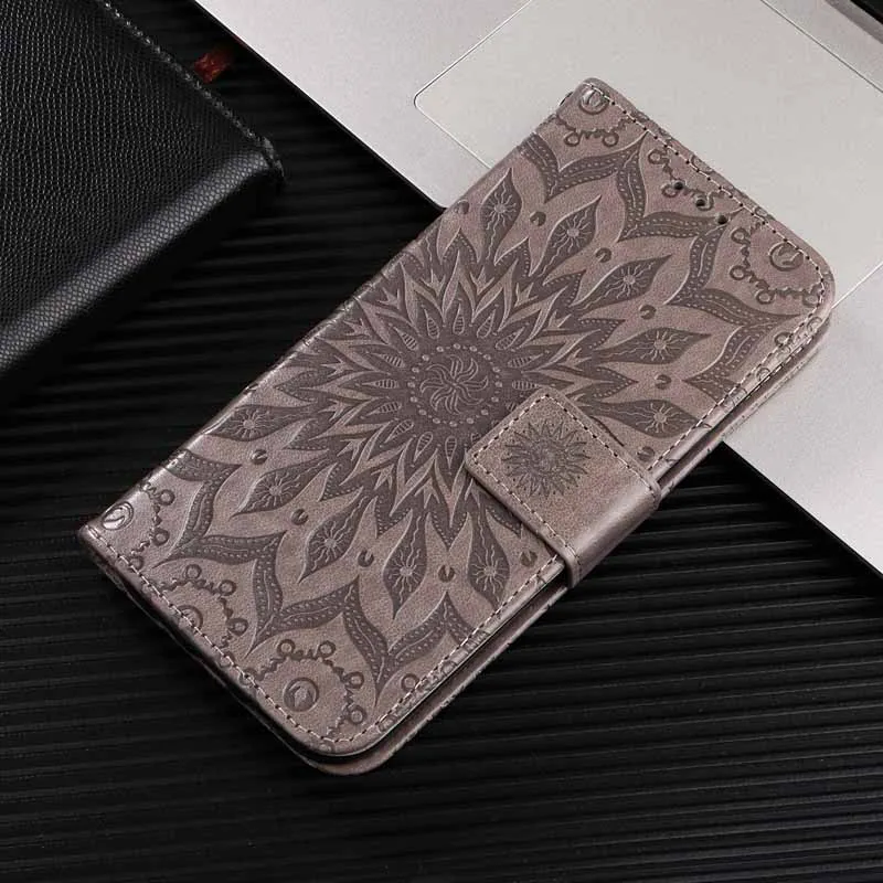 Leather Magnetic Flip Wallet Phone Case with Card Slot and Holder
