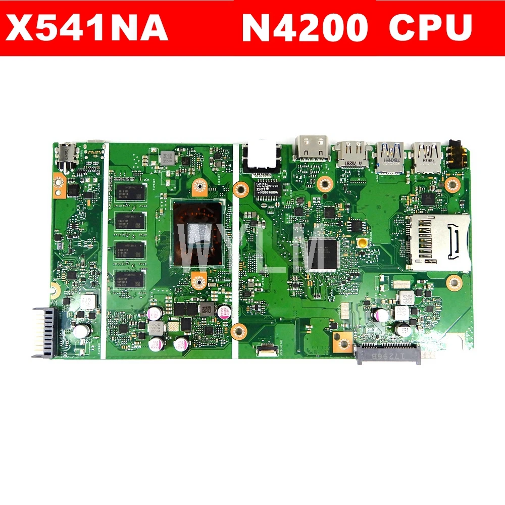 Процессор X541NA N4200 4 Гб ОЗУ материнская плата REV 2 1 Для ASUS X541 X541N для ноутбука