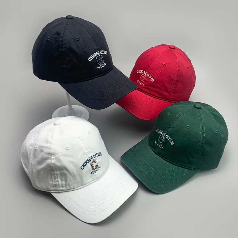 

New Casual Letter C Streetwear Men Women Baseball Hats Cotton Fashion College Style Breathable Classic Sport Soft Kpop Caps