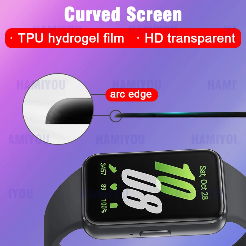 HD Clear Hydrogel Anti-Bubble Full Coverage Smartwatch Screen Protectors