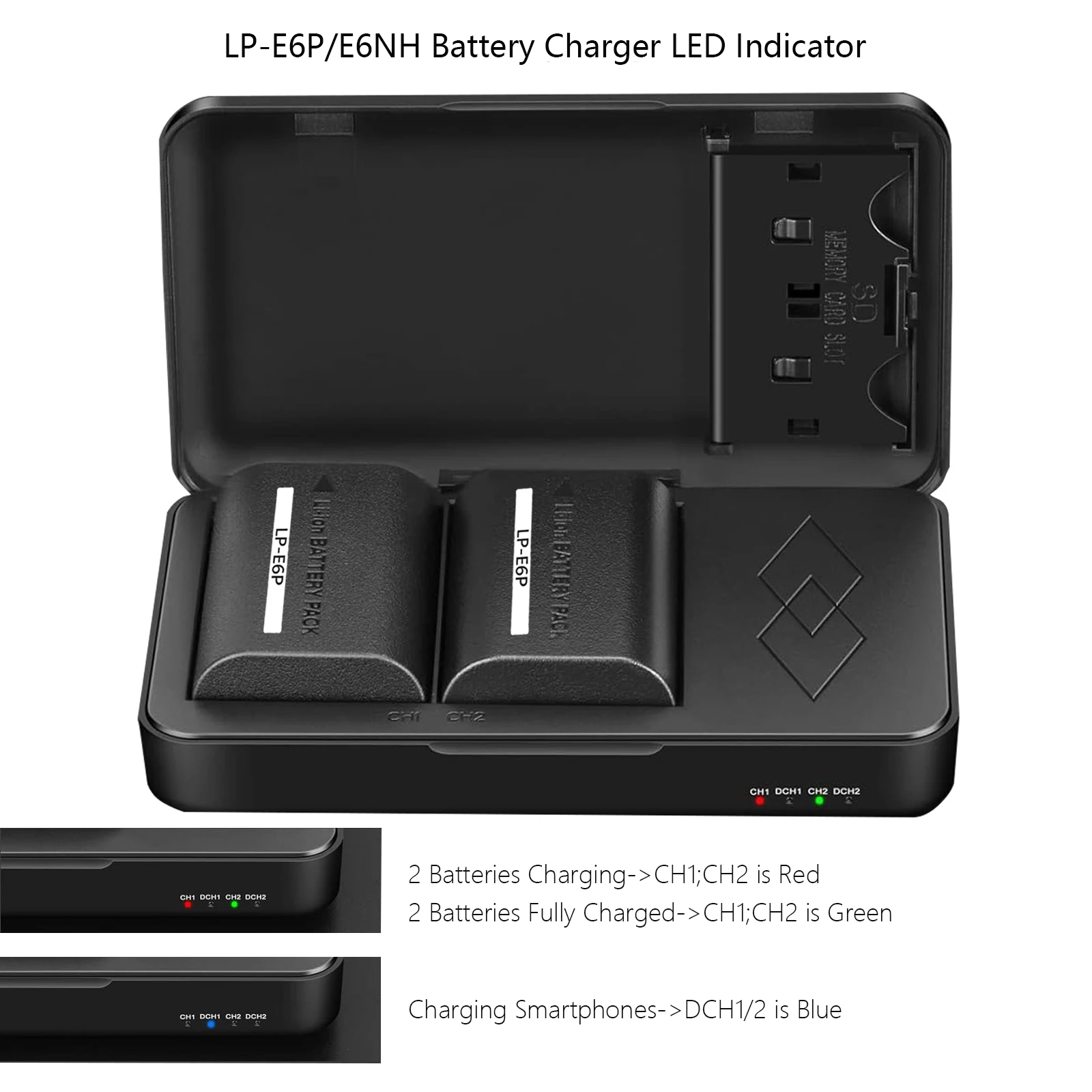 その他 Canon LP-E6P LP-E6P lp e6p LP-E6NH バッテリー 2400mAh + バッテリー充電器