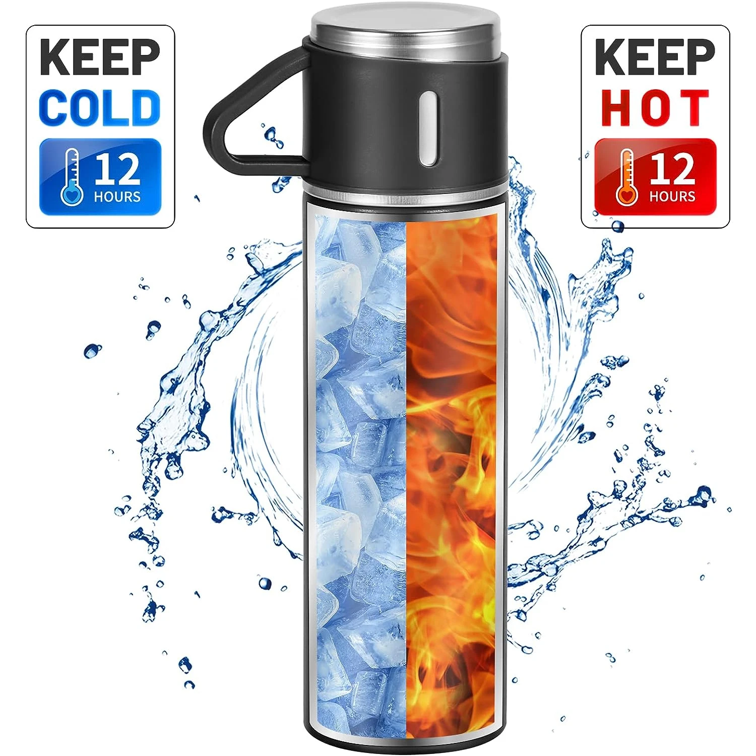 Outdoor Thermos Bottle Large Capacity Thermos cup for Tea Coffee