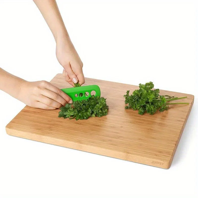 1pc Easy Grip Herbal Peeling Tool - Durable Kitchen Gadget for Quick Peeling of Kale, Parsley, and Cilantro Leaves - Ergonomic