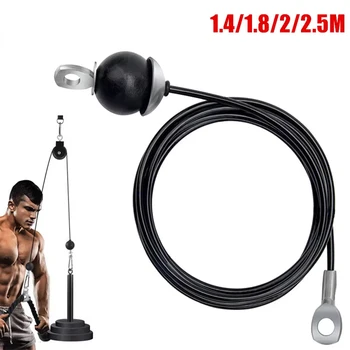 1.4/1.8/2/2.5M Cavo di Filo di Acciaio FAI DA TE Heavy Duty Multi Palestra Cavo Puleggia Fitness Macchina Attrezzature Per Esercizi di Fitness A Casa accessori 1