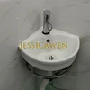 255*255*120mm Triangular Washbasin Corner Ceramic Sink Mini Single Basin Small Apartment Wall-hung Hand Wash Basin For Bathroom 4