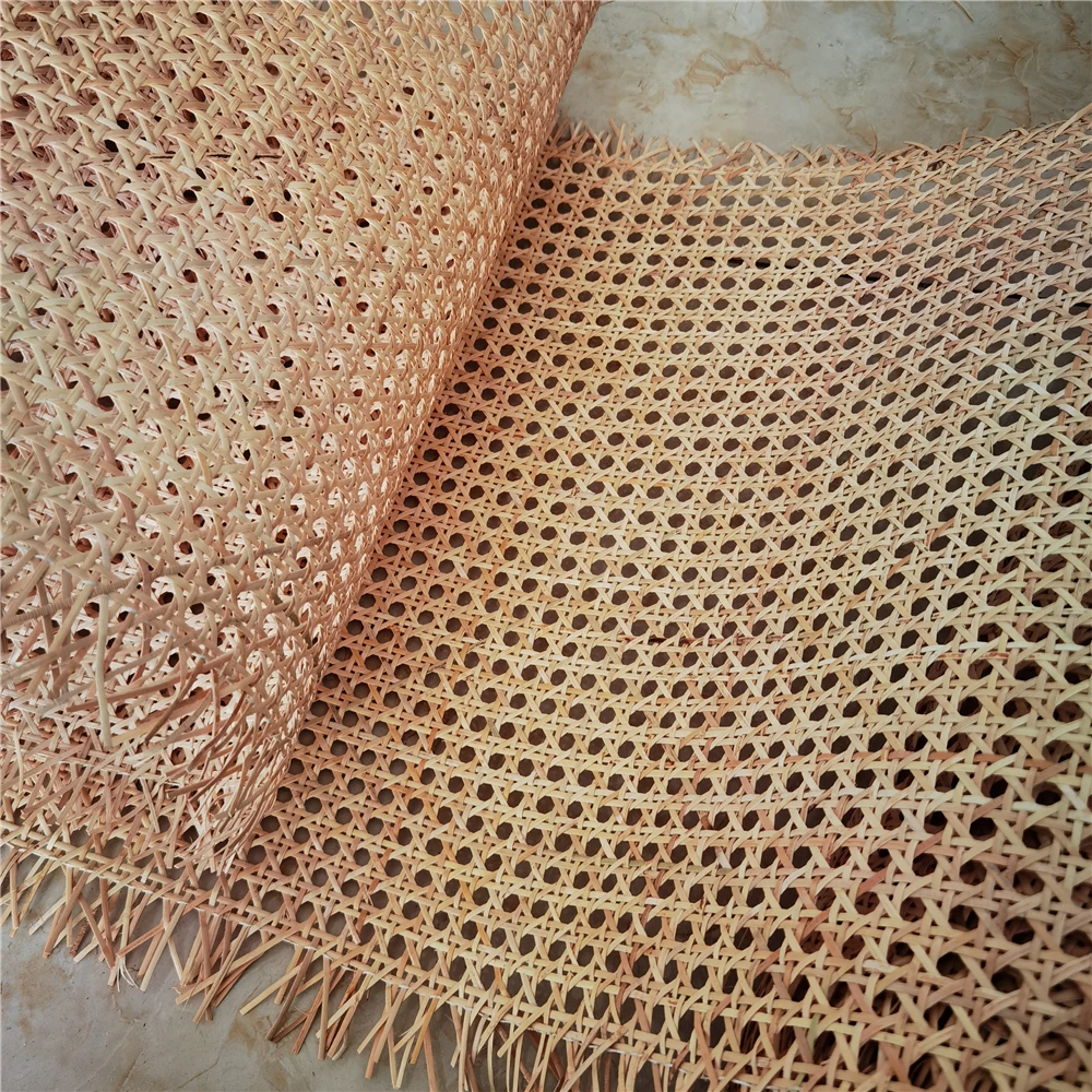 90CM X 5 Meters Natural Cane Webbing Roll Real Rattan For Chair Table Furniture Material