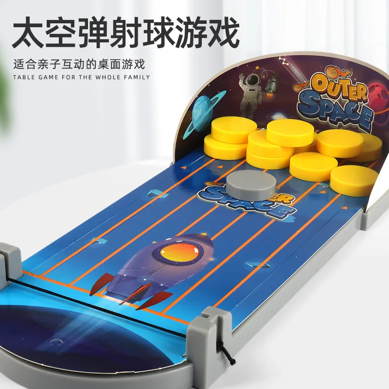 Children Mini Bowling Desktop Interactive Games Educational Toys Launch Pad Indoor Parent-Child Interaction Game Gift