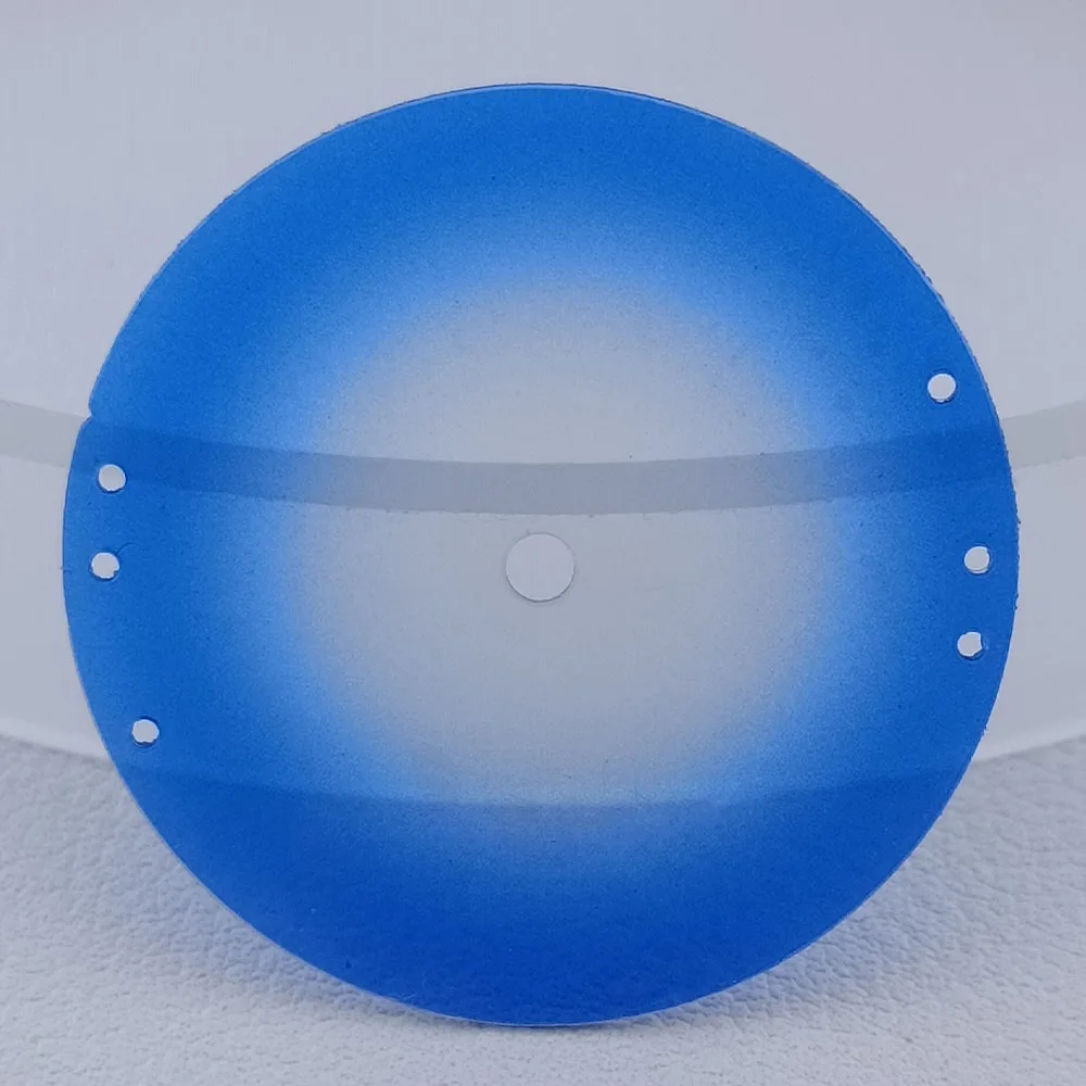 Luminous Dial with Transparent Surface for Mechanical Watches - 28.5mm Diameter