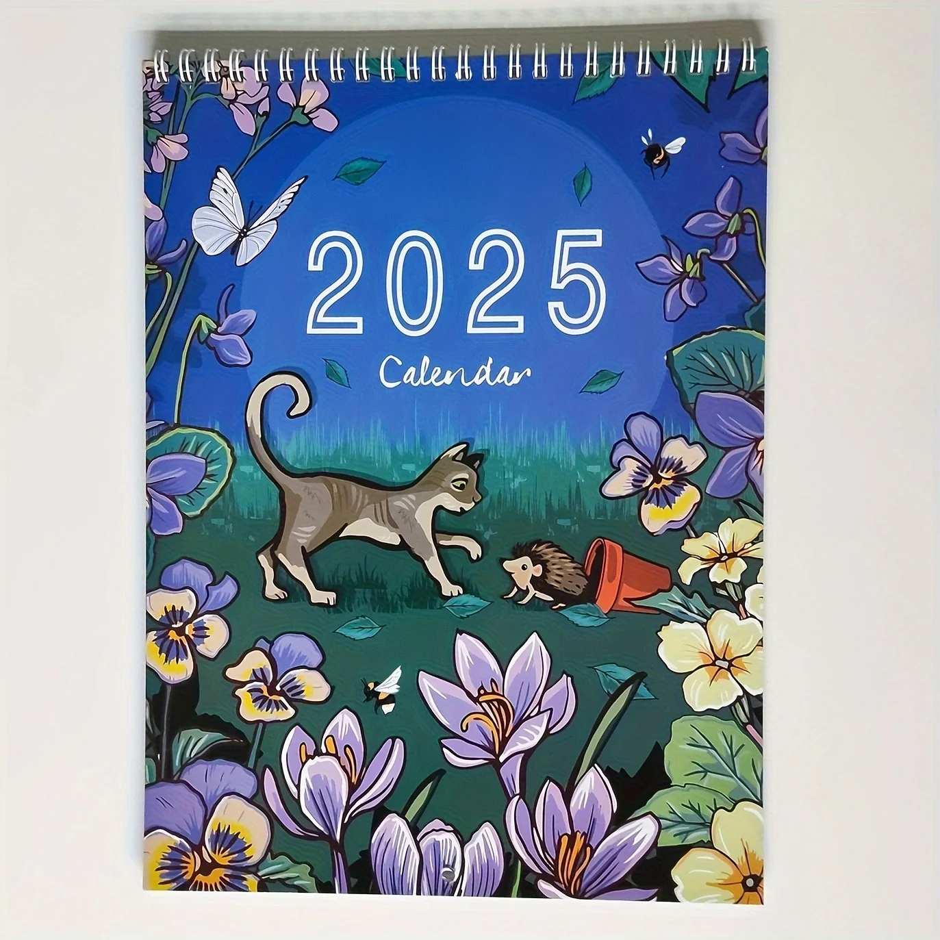 Nature & Wildlife Art Wall Calendar-Monthly Planning Organizer with Sturdy Paper-Animal Illustrations for Scheduling