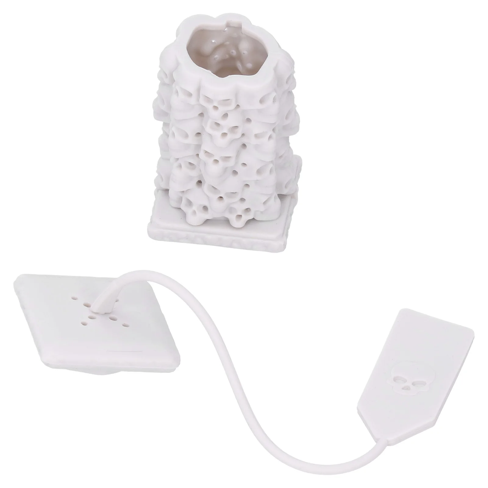 Loose Tea Bag Skull Shaped Tea Infuser Strainer Silicone Bag Leaf Filter Diffuser Kitchen Supplies Strainer Diffuser