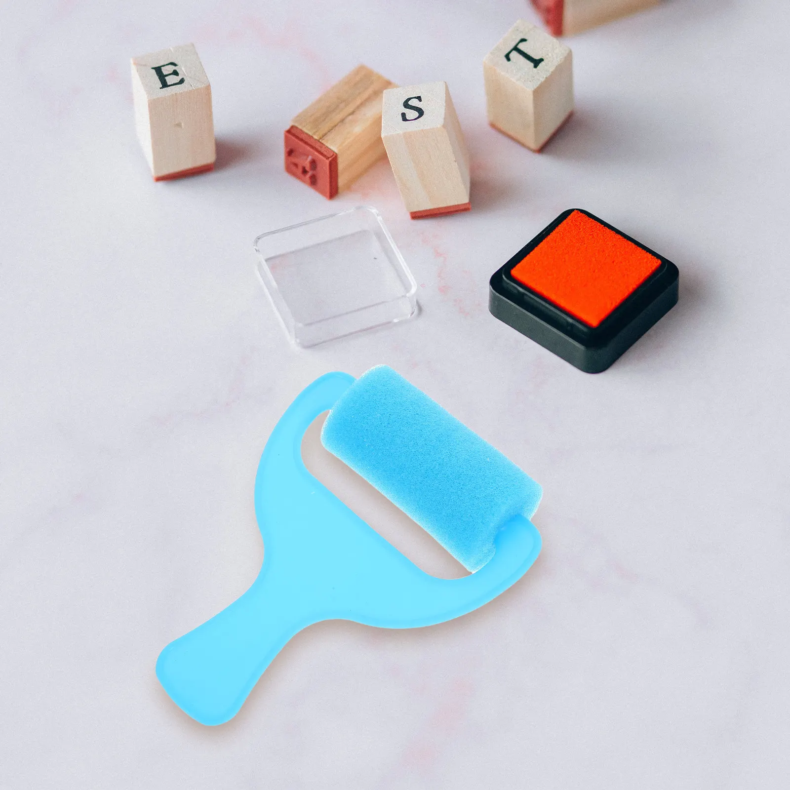 12개 스펀지 스탬프 롤러 브러쉬 세트, 어린이용 안전하고 세척이 간편한 미술 용품, 용 DIY 공예 그림 도구