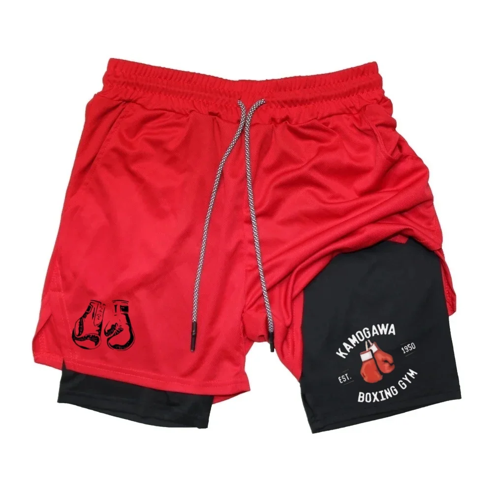 Anime Performance Shorts Toji Printed Men GYM Casual Sports Shorts Workout Running Mesh 2 In 1 Sport Short Pants 5