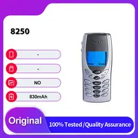 Unlocked Original 8250 Single Sim GSM 900/1800 2G  Mobile Phone Russian Arabic  Keyboard Made in Finland