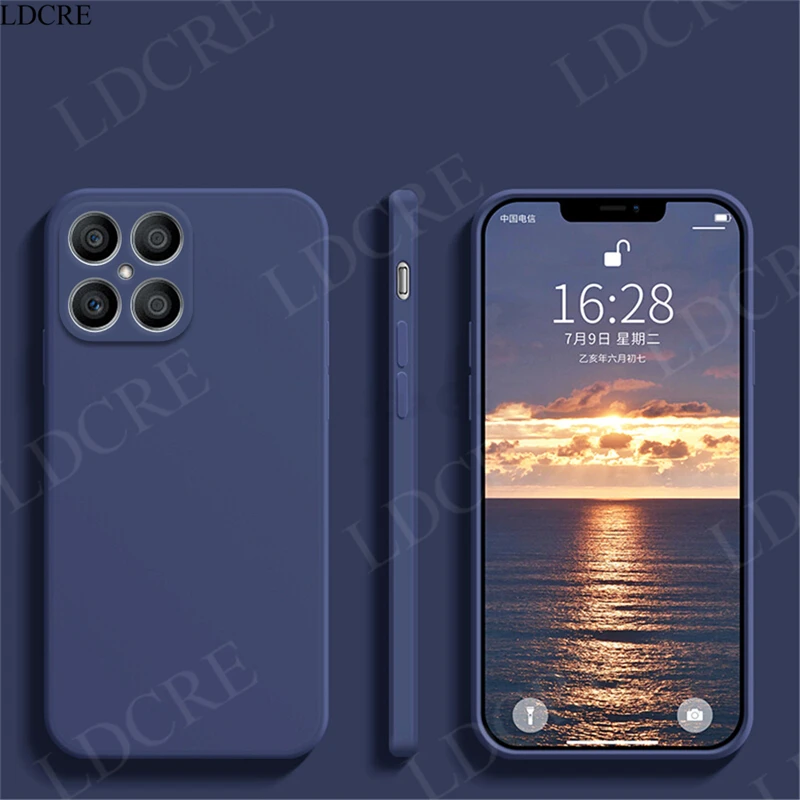 For Huawei Honor X8 Case Silicone Soft TPU Plain Coque Capa Fundas Shell Protective Cover For Honor X8 Cover For Honor X8 Case