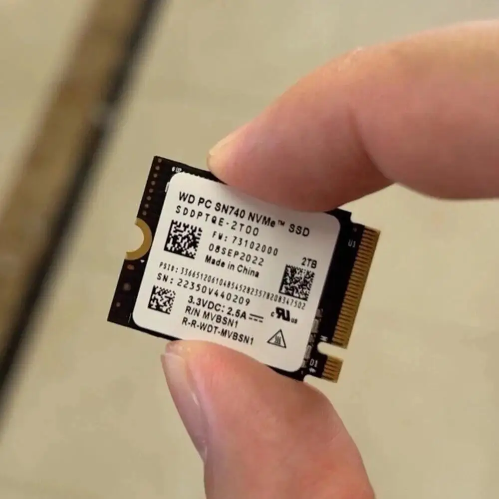 2230 M 2 Ssd WD SN740 2TB NVMe PCIe 4.0 SSD - 2230 Size For Steam