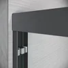 Shower Door 56-60 in W X 72 in H, Black Sliding Shower Glass Door Adjustable Semi Frameless Shower Door 5