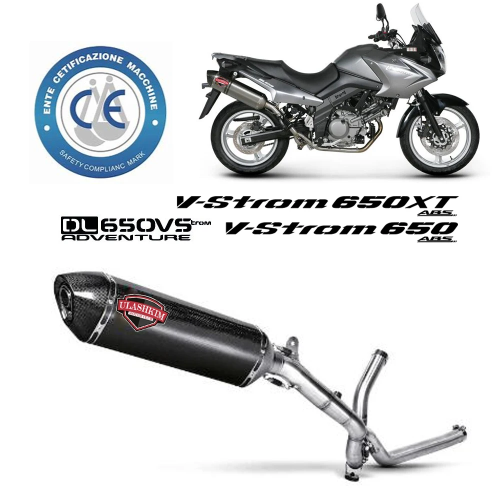 vストローム650xt　アクラポビッチマフラー AKRAPOVIC (アクラポビッチ) レーシングライン (チタン) フル
